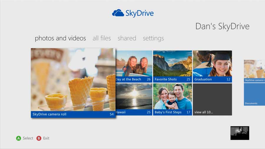 хранения ваших данных и файлов SkyDrive